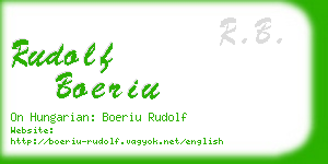 rudolf boeriu business card